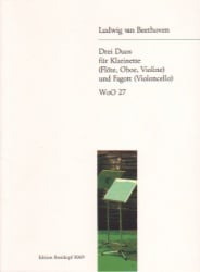3 Duets, WoO 27 - Clarinet (or Flute, Oboe, or Violin) and Bassoon (or Cello)