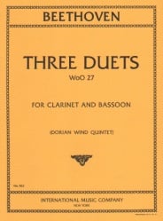 3 Duets, WoO 27 - Clarinet and Bassoon