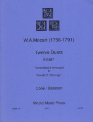 12 Duets, K. 487 - Oboe and Bassoon