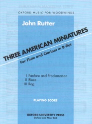 3 American Miniatures - Flute and Clarinet