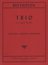 Trio in G Major, WoO 37 - Flute (or Violin), Bassoon (or Cello), and Piano