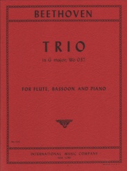 Trio in G Major, WoO 37 - Flute (or Violin), Bassoon (or Cello), and Piano