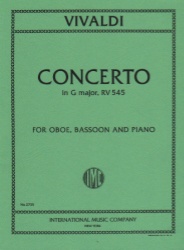 Concerto in G Major, RV 545 - Oboe, Bassoon, and Piano