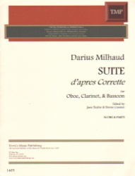 Suite d'apres Corrette - Oboe, Clarinet, and Bassoon