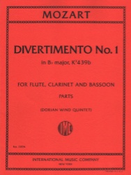 Divertimento No. 1 in B-flat Major, K. 439b - Flute, Clarinet, and Bassoon