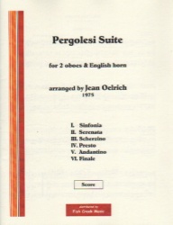 Pergolesi Suite - 2 Oboes and English Horn