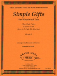 Simple Gifts - Oboe (or Flute), Clarinet, and Horn (or Alto Sax)