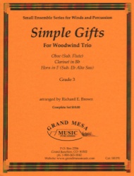 Simple Gifts - Oboe (or Flute), Clarinet, and Horn (or Alto Sax)
