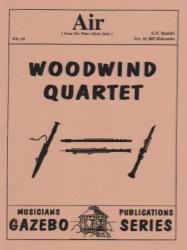 Air from the Water Music Suite - Flute, Oboe, Clarinet, and Bassoon (or Bass Clarinet)