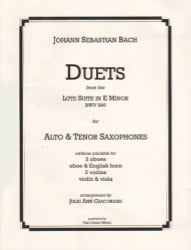 Duets, BWV 996 - Sax Duet AT