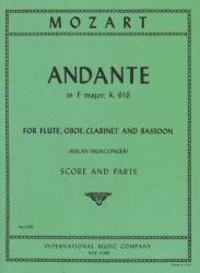 Andante in F Major, K. 616 - Flute, Oboe, Clarinet, and Bassoon