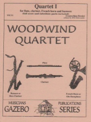 Quartet No. 1 - Flute, Clarinet, Horn (or Alto Sax), and Bassoon (or Bass Clarinet)