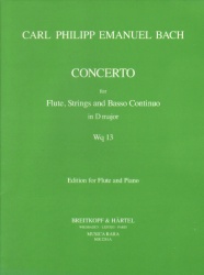 Concerto in D Major, Wq. 13 - Flute and Piano