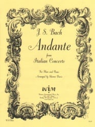 Andante from Italian Concerto - Flute and Piano