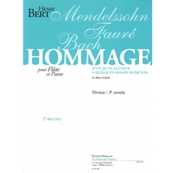 Hommage a Mendelssohn, Faure, Bach - Flute and Piano