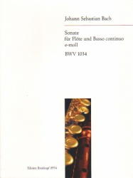 Sonata in E Minor, BWV 1034 - Flute and Piano