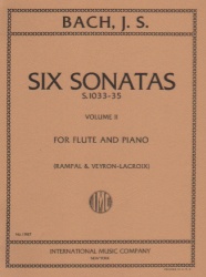 6 Sonatas, Vol. 2: BWV 1033-1035 - Flute and Piano