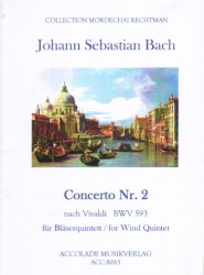 Concerto No. 2 after Vivaldi BWV 593 - Woodwind Quintet
