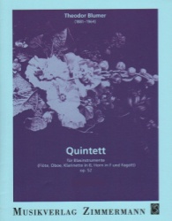 Quintet, Op. 52 - Woodwind Quintet (Score)