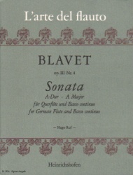 Sonata in A Major, Op. 3, No. 4 - Flute and Piano
