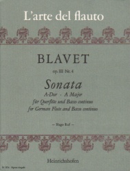 Sonata in A Major, Op. 3, No. 4 - Flute and Piano