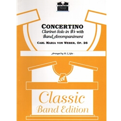 Concertino, Op. 26 - Solo Clarinet and Concert Band