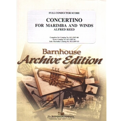 Concertino for Marimba and Winds - Full Set