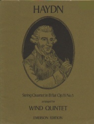 String Quartet in B-flat Major, Op. 55, No. 3 - Woodwind Quintet