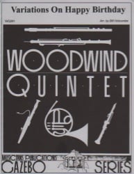 Variations On Happy Birthday - Woodwind Quintet