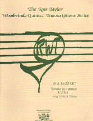 Sonata in E Minor, K. 304 - Woodwind Quintet