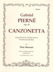Canzonetta, Op. 19 - Woodwind Quintet