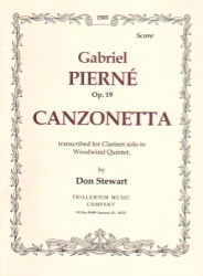 Canzonetta, Op. 19 - Woodwind Quintet