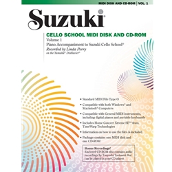 Suzuki Cello School, Volume 01 - Piano Recordings (MIDI Disk/CD Only)