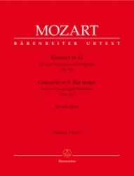Concerto No 10 in E-Flat Major for 2 Pianos - Full Score