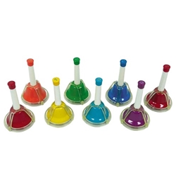 KidsPlay Combined Hand/Desk Bells 8 Note Diatonic Set
