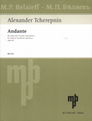 Andante, Op. 64 - Tuba (or Trombone) and Piano