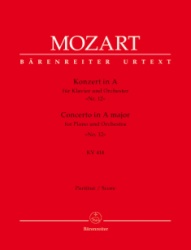 Concerto No. 12 in A Major, K. 414 (Full Score) - Piano and Orchestra