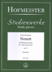 Nonet in E-flat, Op. 79 - Woodwind Nonet (Score)
