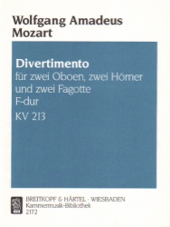 Divertimento in F major, K. 213 - Woodwind Sextet