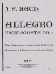 Allegro from Sonata No. 4 - Soprano Sax and Piano