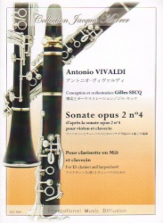 Sonata, Op. 2, No. 4 - E-flat Clarinet and Piano