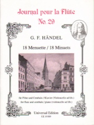18 Minuets (Journal pour la Flute No. 29) - Flute and Piano