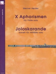 X Aphorismen and Joloskarande - Flute Unaccompanied