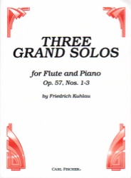 3 Grand Solos, Op 57 Nos. 1-3 - Flute and Piano