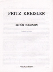 Schon Rosmarin - Flute and Piano