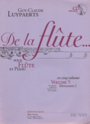 De la flute, Volume 5 (Book and CD) - Flute and Piano (Bk/CD)