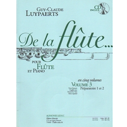 De la flute, Volume 3 (Book and CD) - Flute and Piano