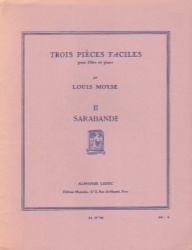 3 Easy Pieces, No. 2: Sarabande - Flute and Piano