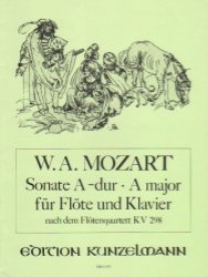 Sonata in A Major (from the Flute Quartet, K. 298) - Flute and Piano