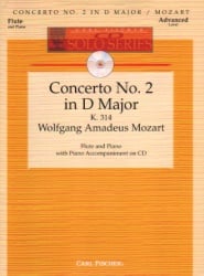 Concerto No. 2 in D Major, K 314 (Book and CD) - Flute and Piano